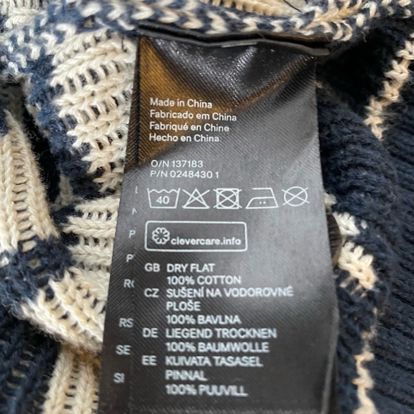 H&M LOGG Aztec, Southwest Button Down Cardigan Sz M - Picture 4 of 8